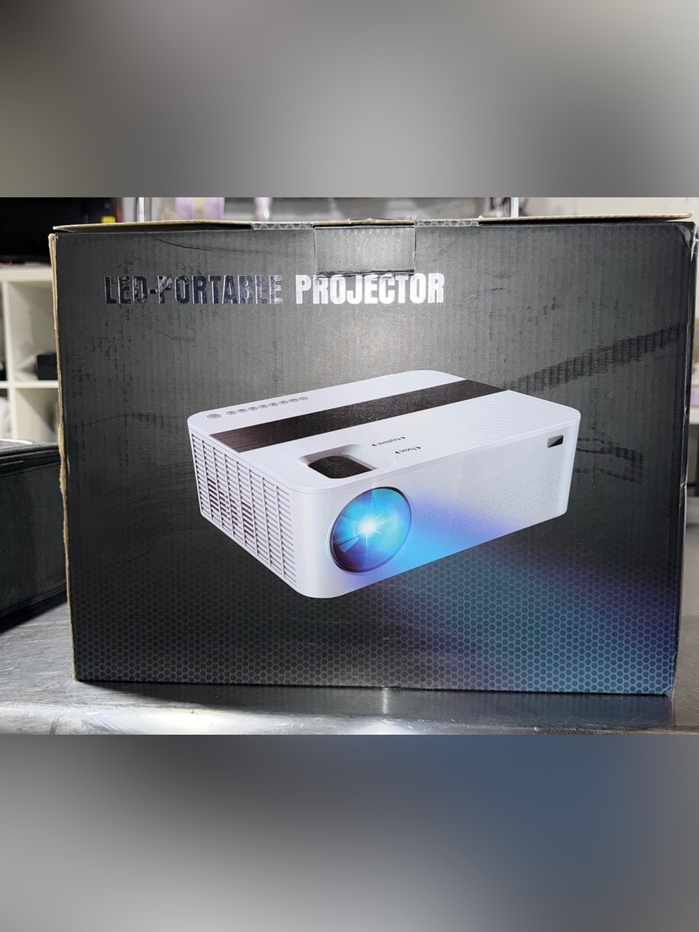 Jifar LED-Portable Projector H6 4K 1080P UHD White BRAND NEW